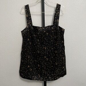 Vtg 100% Silk Whimsical Floral Top 8 Fairy Grunge Quiet Luxury Whimsigoth